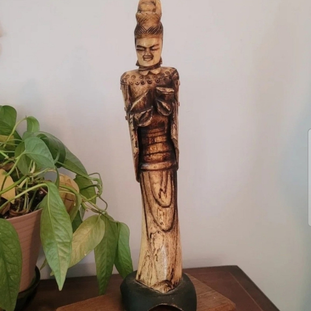 Vintage Asian Immortal Tall Figurine Figural Statue